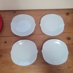 Blue 6" Snack Plate Set